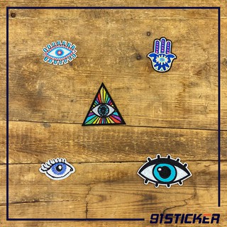 Miếng ủi lên vải, quần áo, đồ jeans, cặp sách hình con mắt illuminati các loại