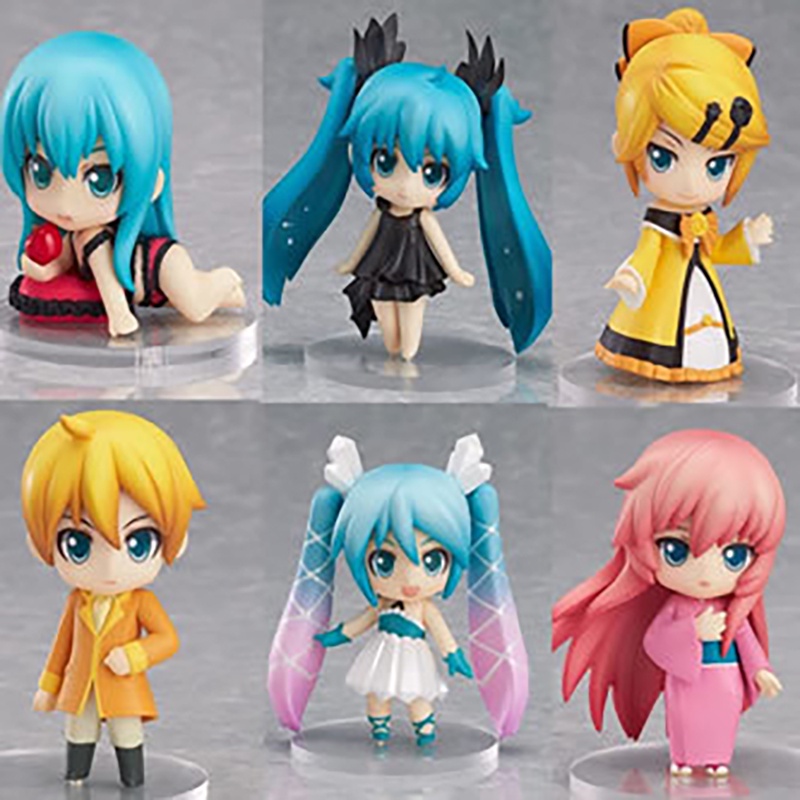 Set 12 / 6 Đồ trang trí Nhân Vật Hatsune Miku Dễ Thương