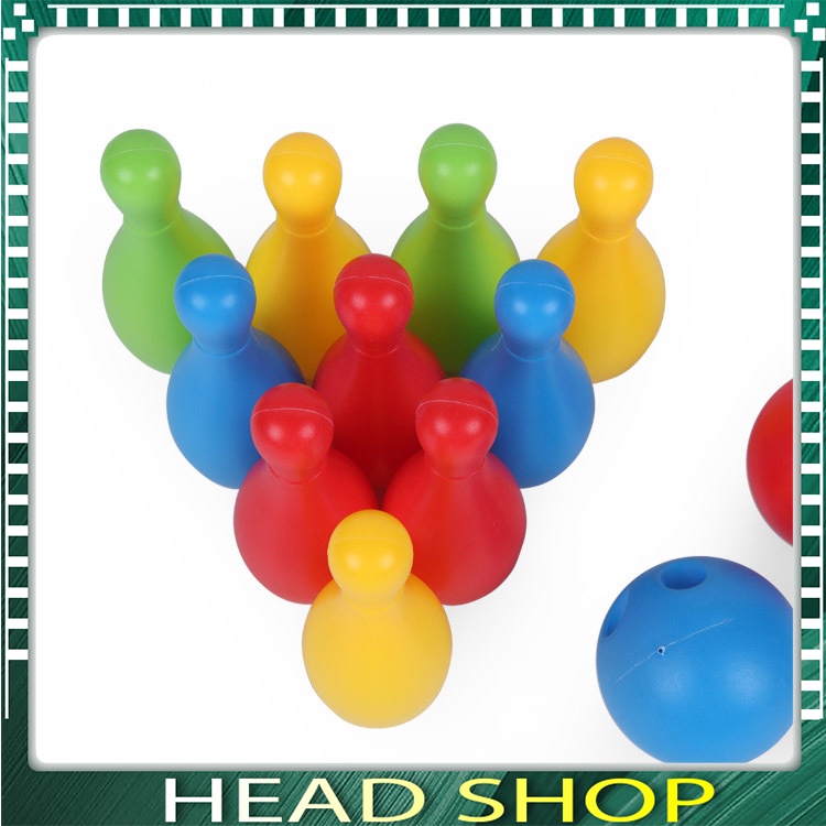 ĐỒ CHƠI BOWLING, BỘ BÓNG VÀ CHAI BOWLING CHO BÉ RÈN LUYỆN VẬN ĐỘNG HEADSHOP