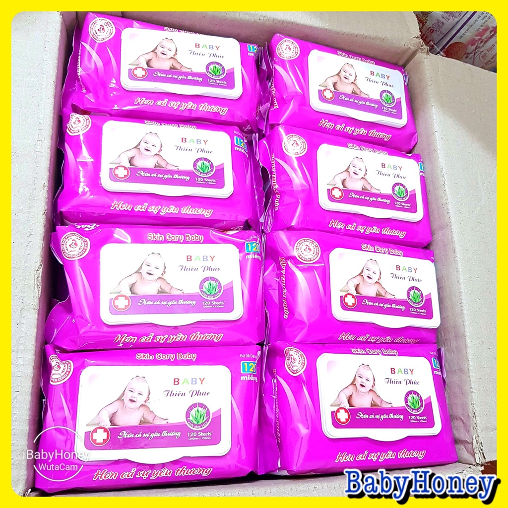 [FREESHIP] Khăn ướt THIÊN PHÚC 120 Tờ Không Mùi Chính Hãng
