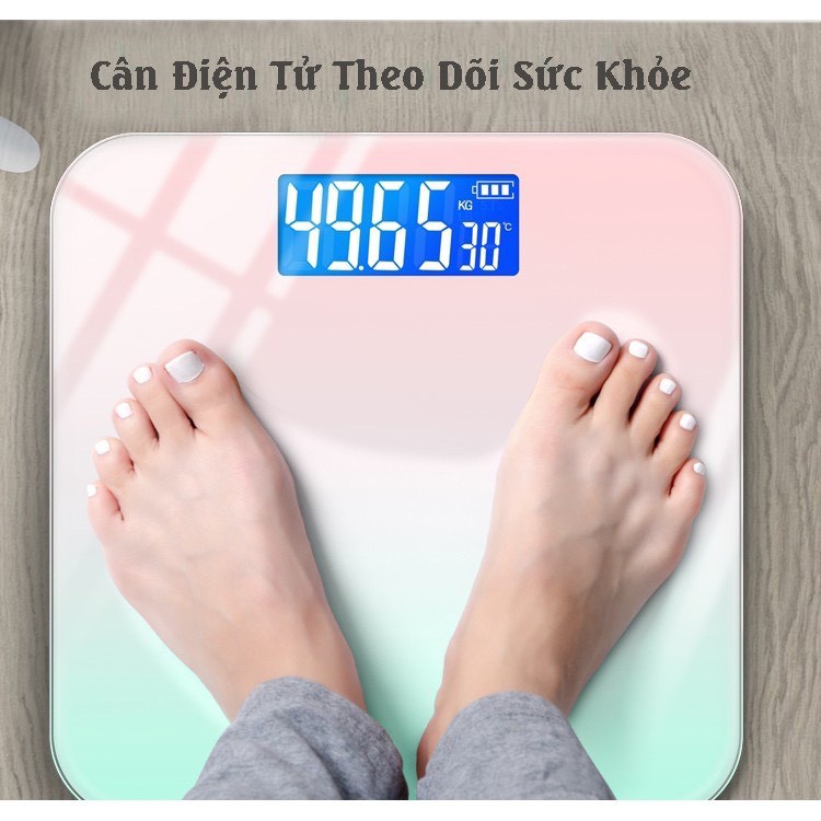 Cân điện tử sức khỏe - Cân điện tử gia đình mini tiện lợi, bền đẹp, độ chính xác cao- Bảo hành 12 tháng lỗi 1 đổi 1