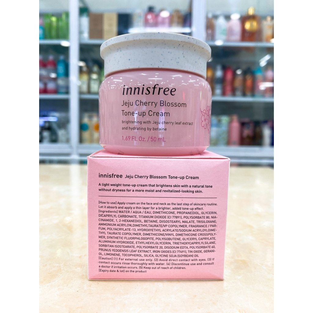 Kem Dưỡng Sáng Da Innisfree Jeju Cherry Blossom Cream Hàn Quốc 50ml