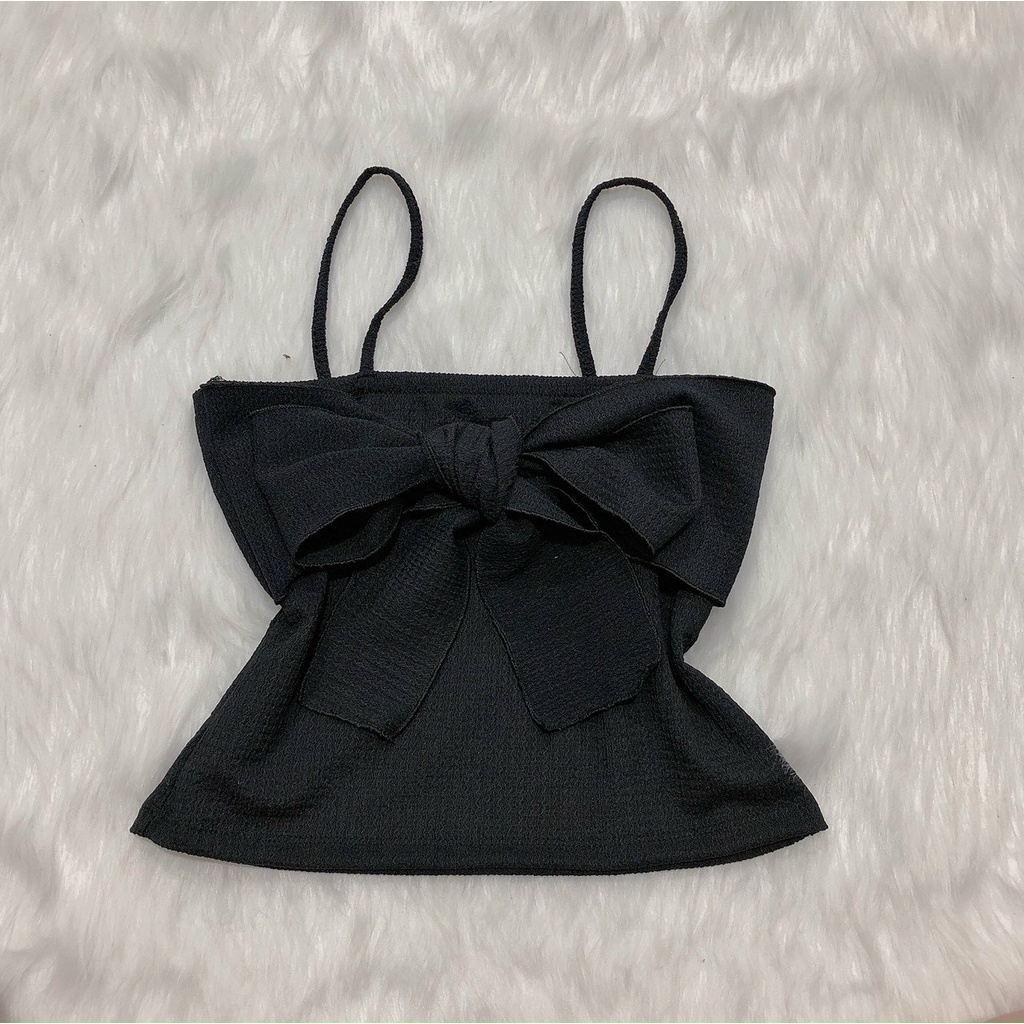 áo 2 dây đính nơ chất xốp mềm u