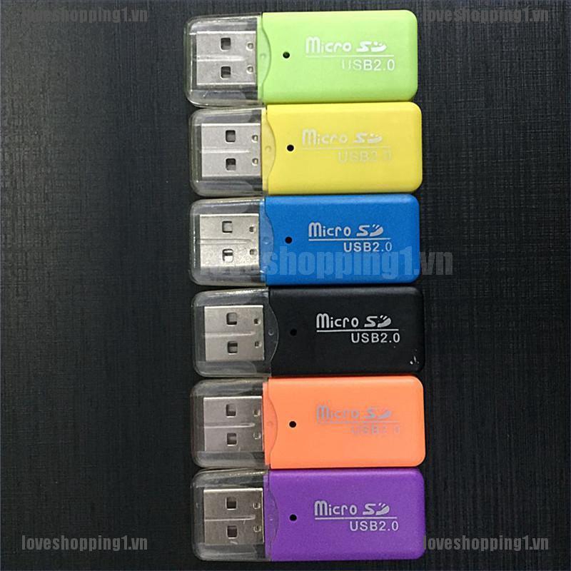 Đầu Đọc Thẻ Nhớ Mini Usb Sd / Mmc 480mbps Cho Máy Tính / Laptop