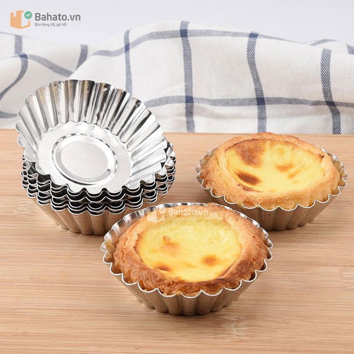 Khuôn bánh tart hoa cúc đáy phẳng 7cm