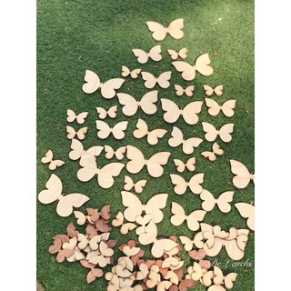 Combo 10 bướm gỗ decor