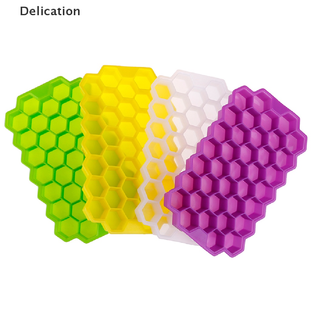 Khuôn Silicone Làm Đá 37 Ô Hình Tổ Ong