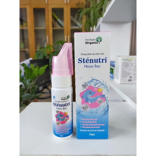 (Chính hãng 💯)Combo2lọ Dung dịch Stenutri Seamax xịt muối biển nano bạc vệ sinh mũi cho bé từ 3tháng tuổi hỗ trợ hô hấp