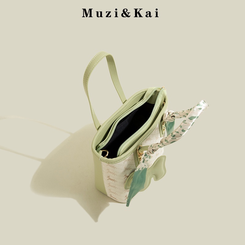 Muzikai Túi Đeo Vai Thời Trang Cao Cấp 2022 Màu Tương Phản Phong Cách Mới