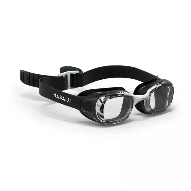 Kính bơi cận tròng kính trong suốt Optical Xbase 100 - Đen MIRILIK DECA