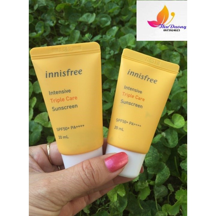 Kem Chống Nắng Innisfree Intensive Triple shield  Sunscreen SPF50+ Pa++++10ml