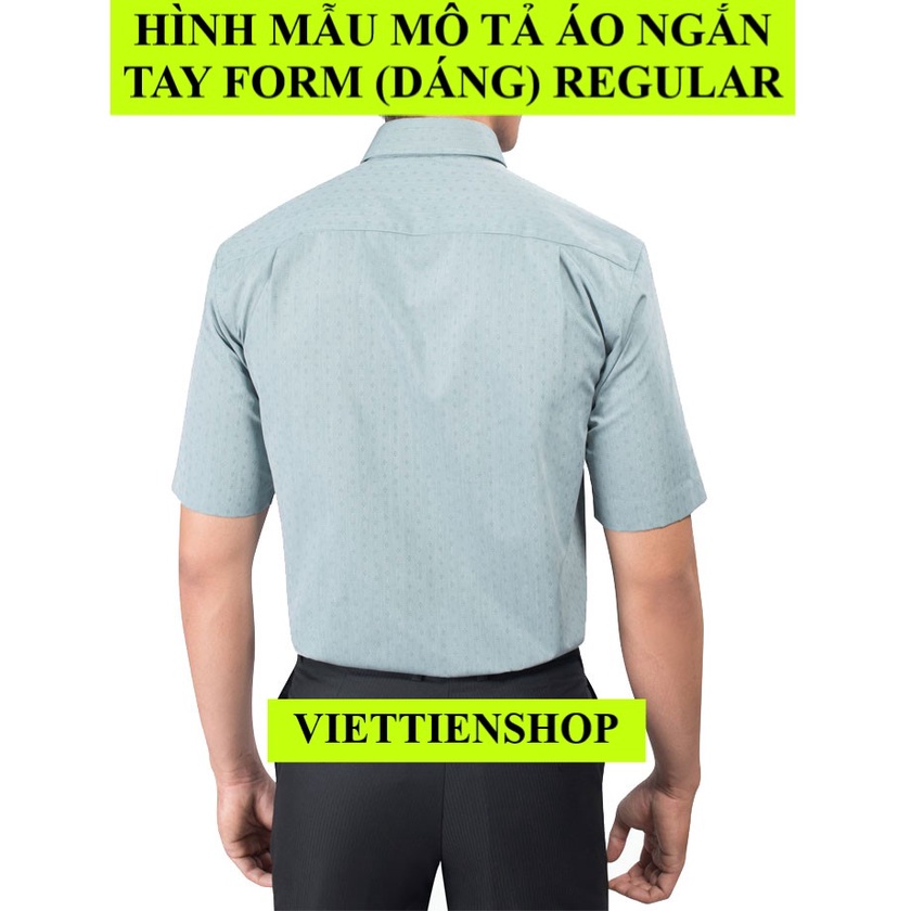 (MS) ÁO SƠ MI VIỆT TIẾN NGẮN TAY MÀU TRƠN