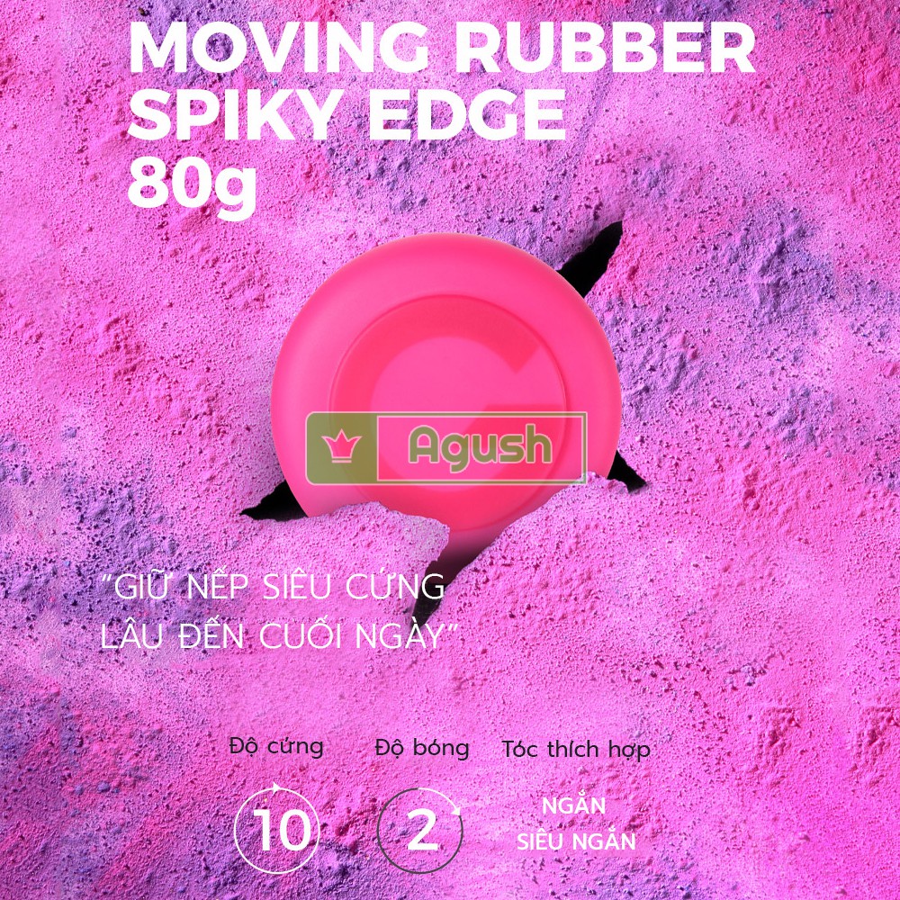 Sáp vuốt tóc nam Gatsby cứng thơm chính hãng cao cấp nhật Moving Rubber Spiky Edge 80g ít bóng giữ nếp không bết