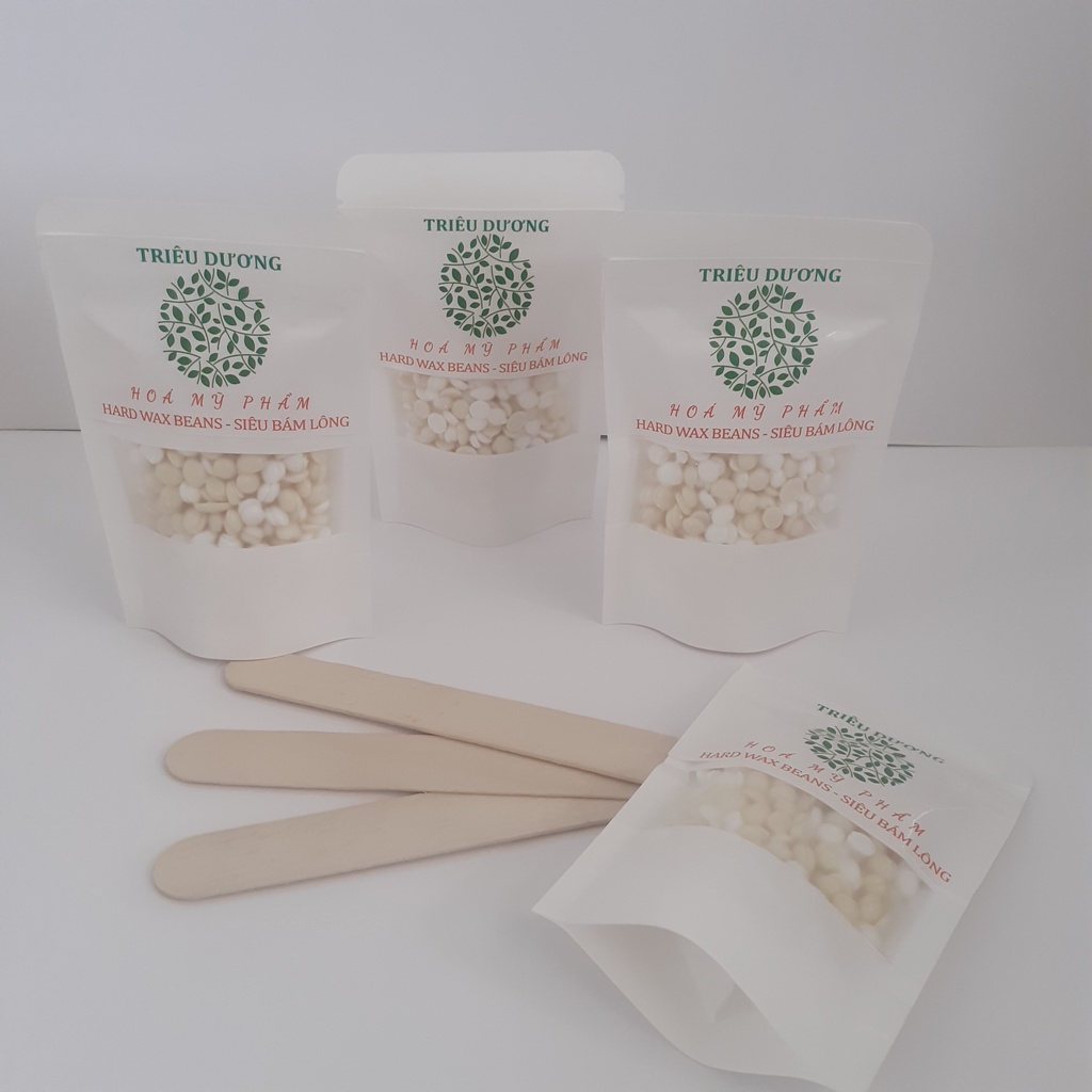 Sáp wax cao cấp siêu bám lông bịch nhỏ 50gr Triêu Dương (Tặng kèm que lấy sáp + 1 viên nén mặt nạ giấy)