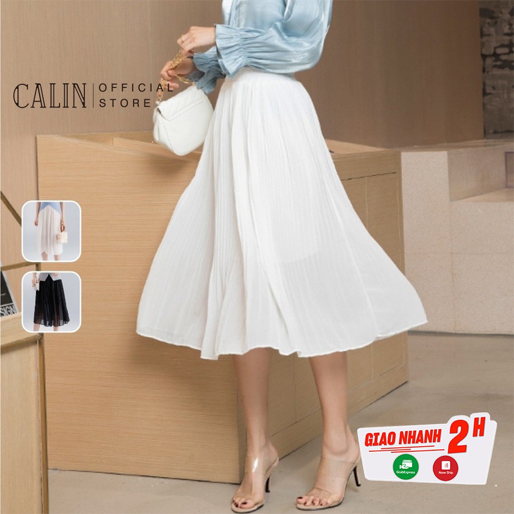 Chân váy xếp ly nữ Calin mẫu mới 2021