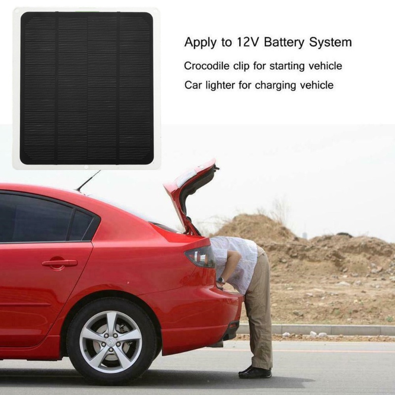 1 Bộ Pin Năng Lượng Mặt Trời 12V 10W Cao Cấp Cho Xe Ô Tô