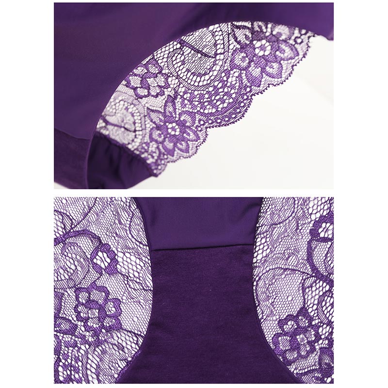 Bộ 5 quần lót ZXYOUPING phối ren họa tiết da báo gợi cảm cho nữ