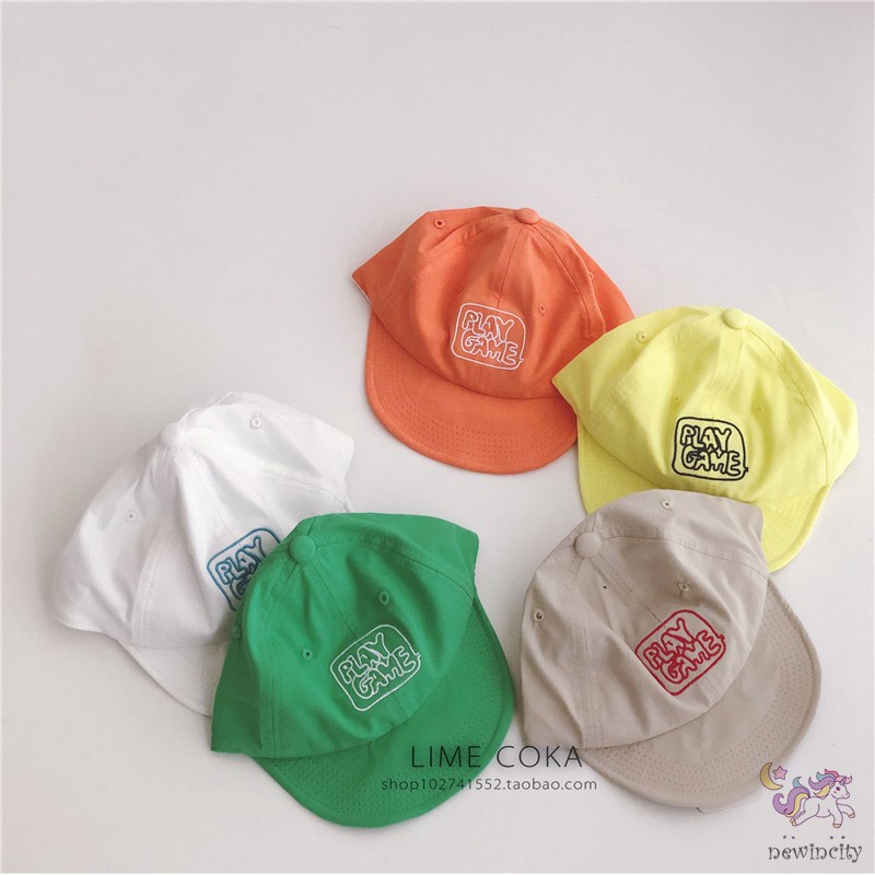 Mũ Lưỡi Trai Thêu Chữ Phong Cách Hàn Quốc Cho Bé