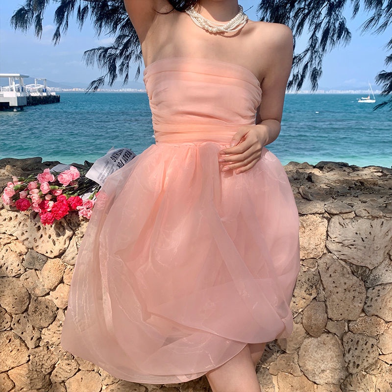 Đầm Ống Phồng Ngắn Thời Trang Mùa Hè Dễ Thương Dành Cho Bé Gái