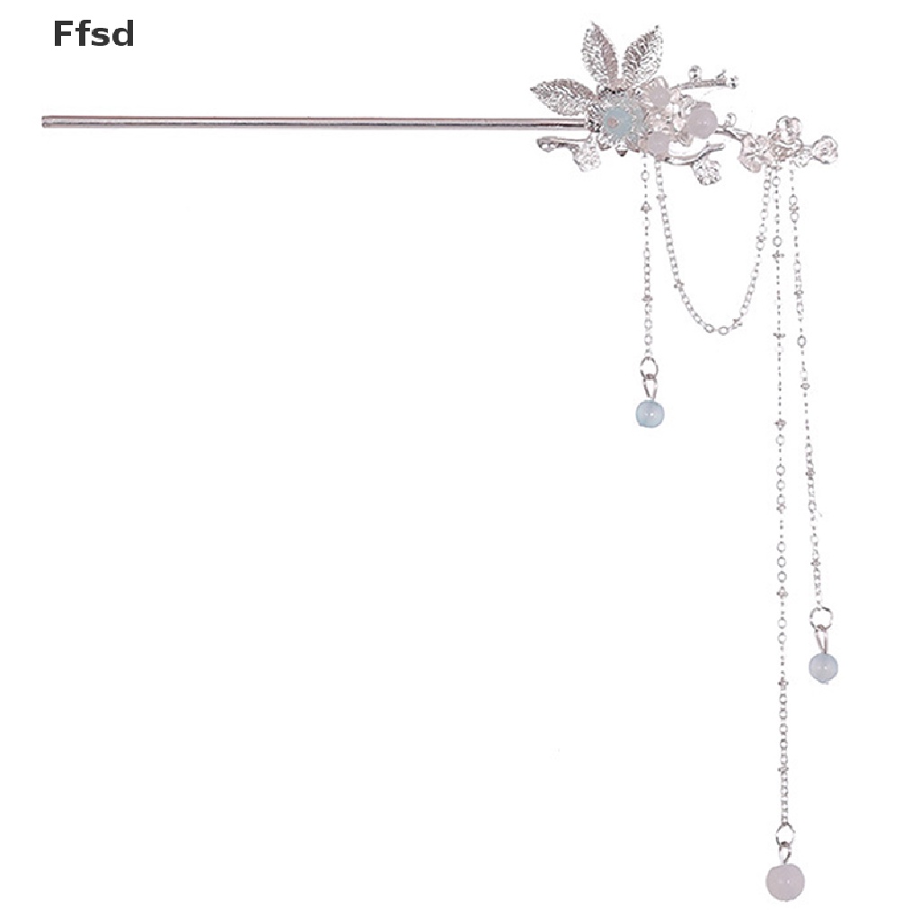 {Ffsd} Kẹp Tóc Tua Rua Dài Pha Lê Phong Cách Trung Hoa Cổ Điển Mới Dành Cho Cô Dâu Noiva Tiệc Cưới * Bán Chạy