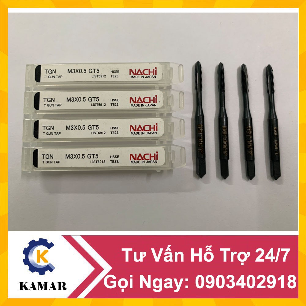 Mũi Taro Nachi M3x0.5 Chính Hãng