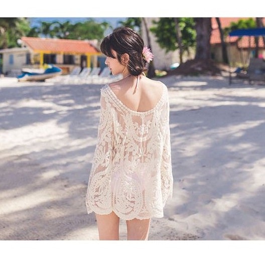 [Hàng quảng châu cao cấp] Áo lưới đi biển họa lá sành điệu | BigBuy360 - bigbuy360.vn