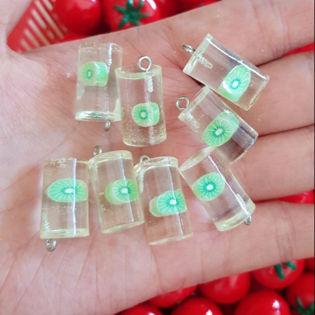 Charm ly sinh tố nguyên liệu trang trí slime