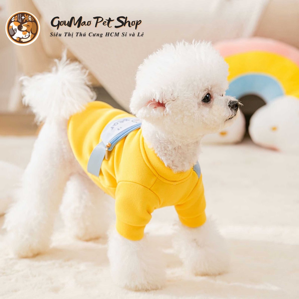 [ SIÊU PHẨM ] ÁO CÓ TÚI ĐEO HÌNH GẤU CHO CHÓ MÈO, THÚ CƯNG hipidog - goumao pet