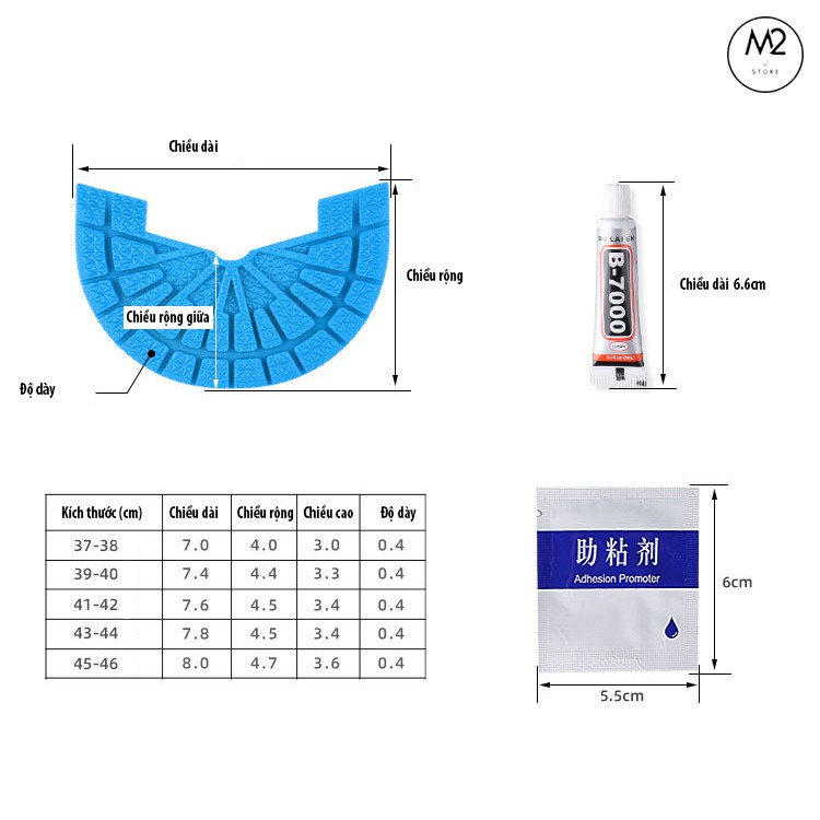 Miếng Dán Đế Bảo Vệ Giày Chống Trượt, Chống Mài Mòn Cao Cấp MDG02