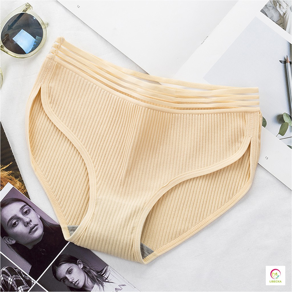 Quần lót nữ đẹp dễ thương Cotton tăm tre thông hơi kháng khuẩn xuât Nhật giá rẻ LIBECKA QLN02