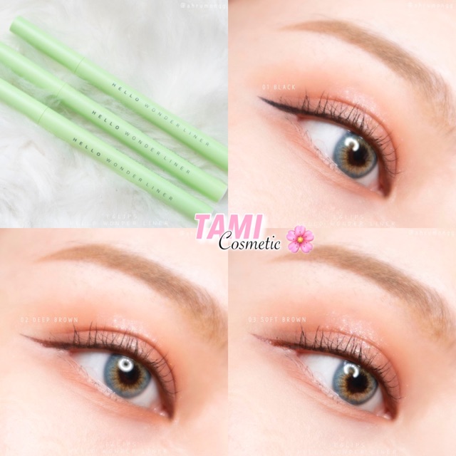 KẺ MẮT NƯỚC EGLIPS HELLO WONDER LINER & MASCARA EGLIPS HELLOW NANA CARA