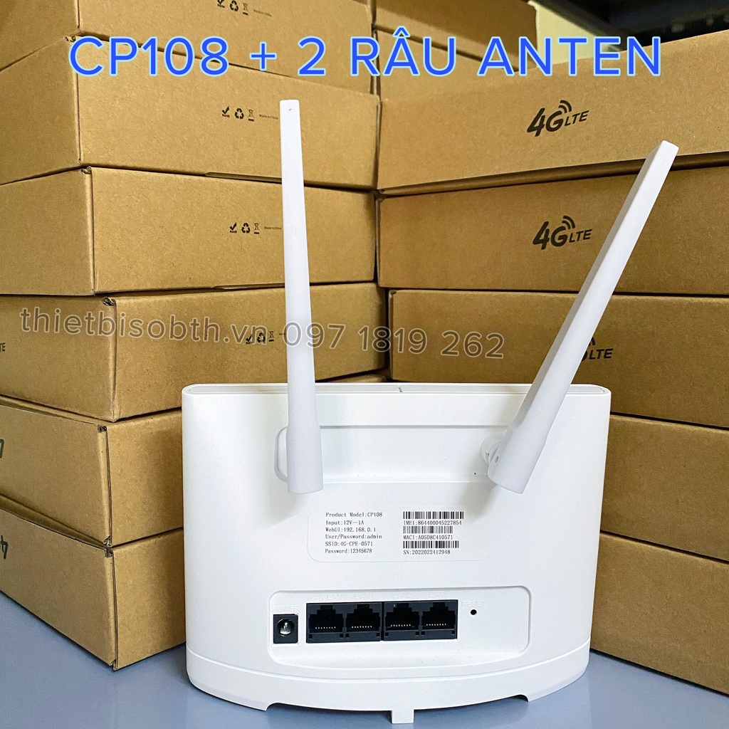 Bộ phát Wifi từ sim 3G/4G LTE 4G CPE – CP108 tốc độ 300Mbps - Hỗ Trợ 32 User