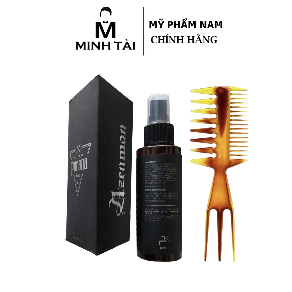 Xịt Tạo Phồng Dưỡng Tóc Pre-Styling AZENMAN Parana 3 in 1 - Hàng Chính Hãng
