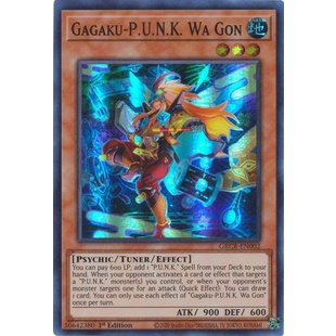 Thẻ bài Yugioh - TCG - Gagaku-P.U.N.K. Wa Gon / GRCR-EN002'