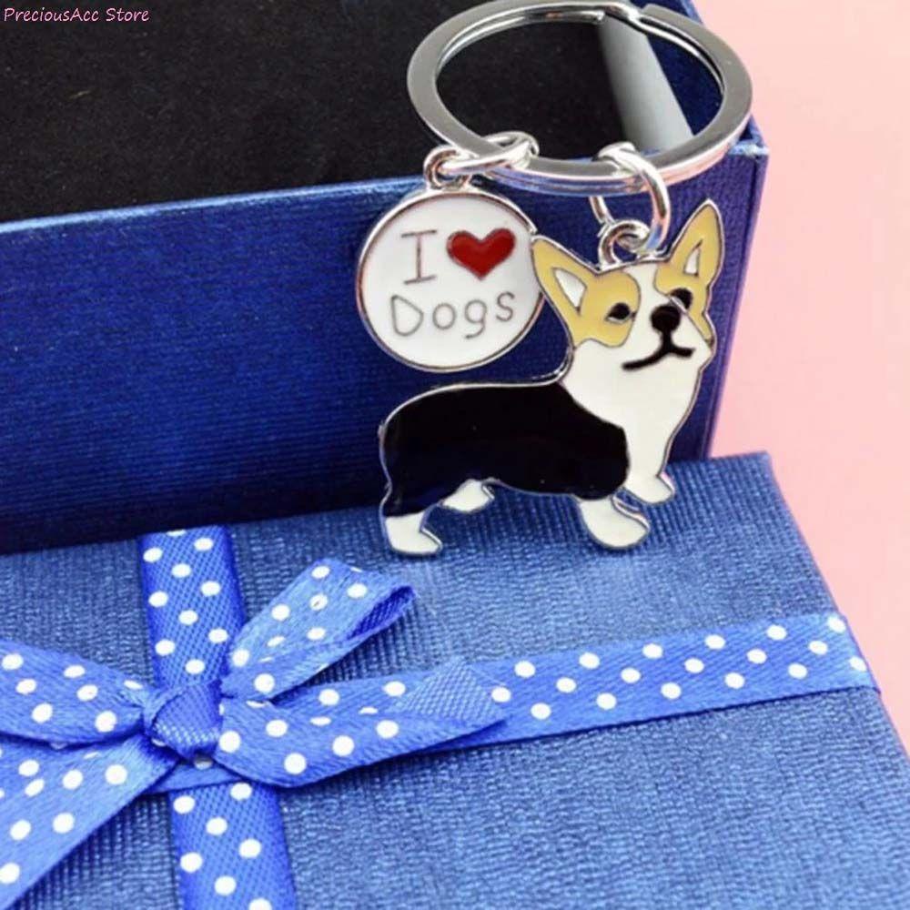 Móc Khóa Hình Chú Chó Corgi Xinh Xắn Dễ Thương