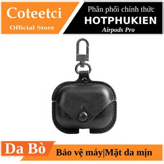 Bao case da cho tai nghe Apple Airpods Pro hiệu COTEETCI AP26 (trang bị móc khóa) - Hàng chính hãng