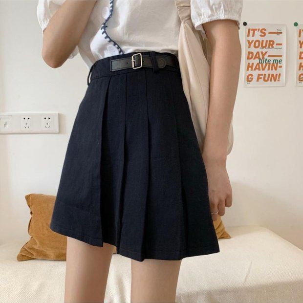 Chân Váy Jean Chữ A Lưng Cao Dáng Ôm Hàng Mới Dành Cho Học Sinh