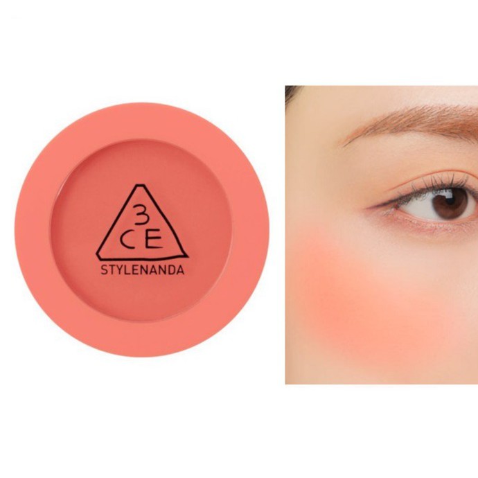 (AUTH) PHẤN MÁ HỒNG 3CE FACE BLUSH MOOD #FULL OF CHARM, #SOFT SALMON