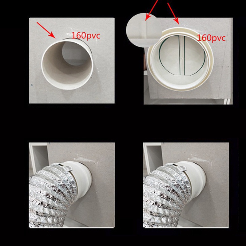 Van Kiểm Soát Không Khí Chống Mùi 150 / 160 / 180mm Dành Cho Hệ Thống Điều Hòa Không Khí Nhà Bếp
