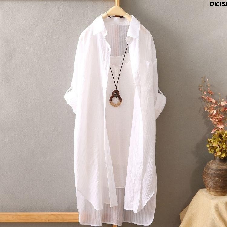 Áo Khoác Dáng Dài Họa Tiết Caro Thời Trang Sành Điệu Cho NữÁo Sơ Mi Mỏng Tay Rộng Thời Trang Thanh Lịch Cá Tính 2019
