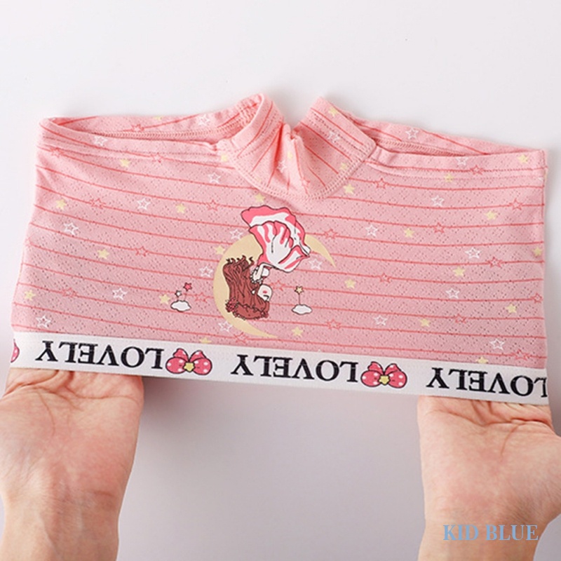 Quần Lót Boxer Thoáng Khí Họa Tiết Hoạt Hình Dễ Thương Cho Bé Gái
