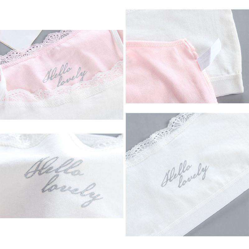 Áo lót vải cotton Mềm Mại Dành Cho Bé Gái 8-16 Tuổi