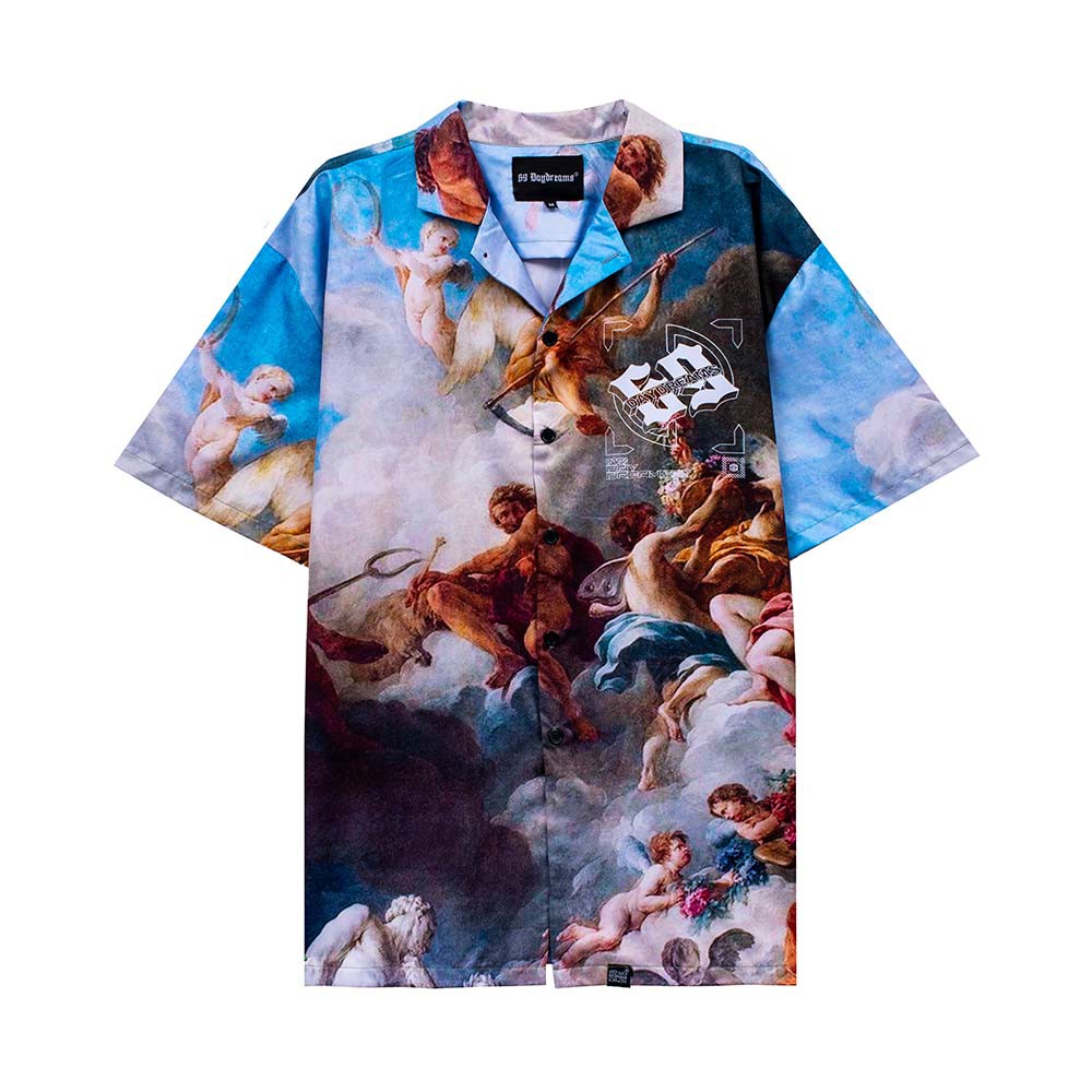 BLUE BIG LOGO SHIRT - Áo Sơ Mi Tay Ngắn <69DAYDREAMS> CHÍNH HÃNG | BigBuy360 - bigbuy360.vn