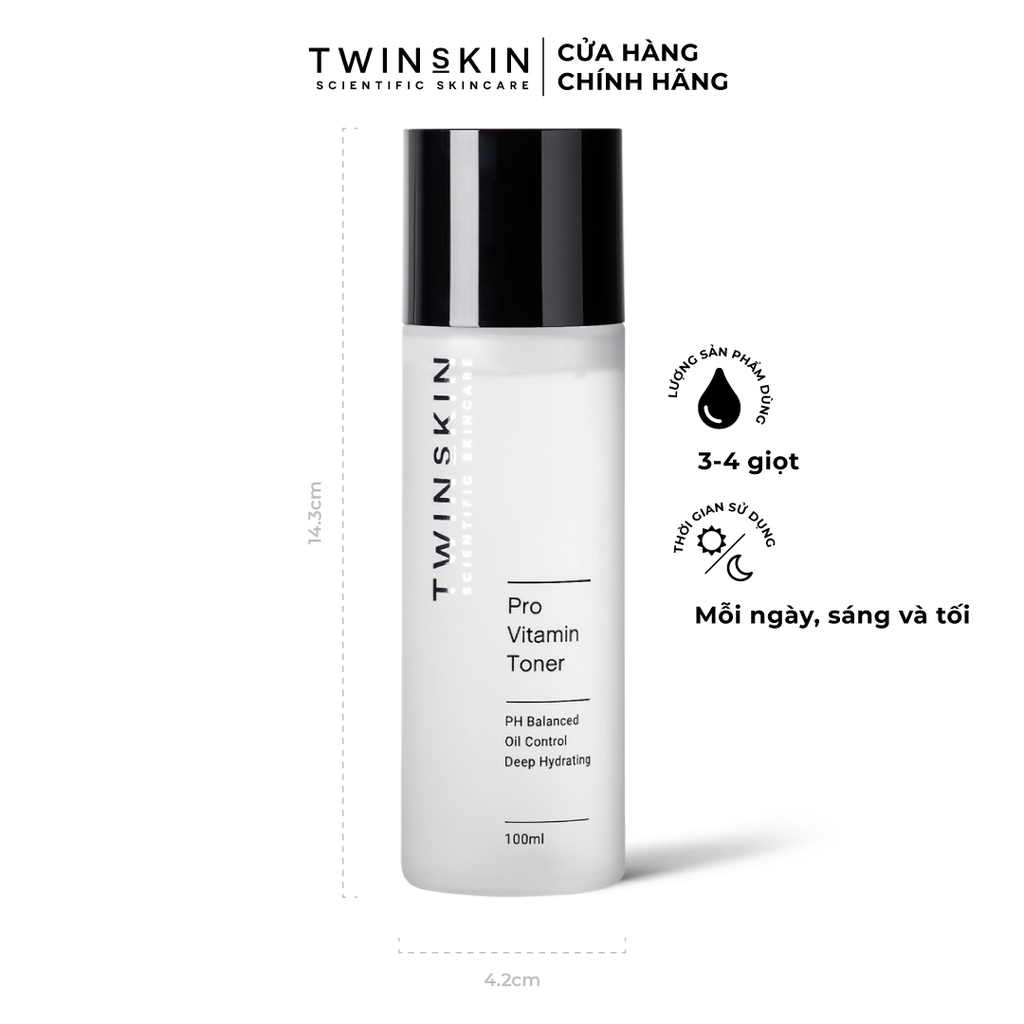 Nước Cân Bằng pH Cho Da - Pro Vitamin Toner Twins Skin Full size