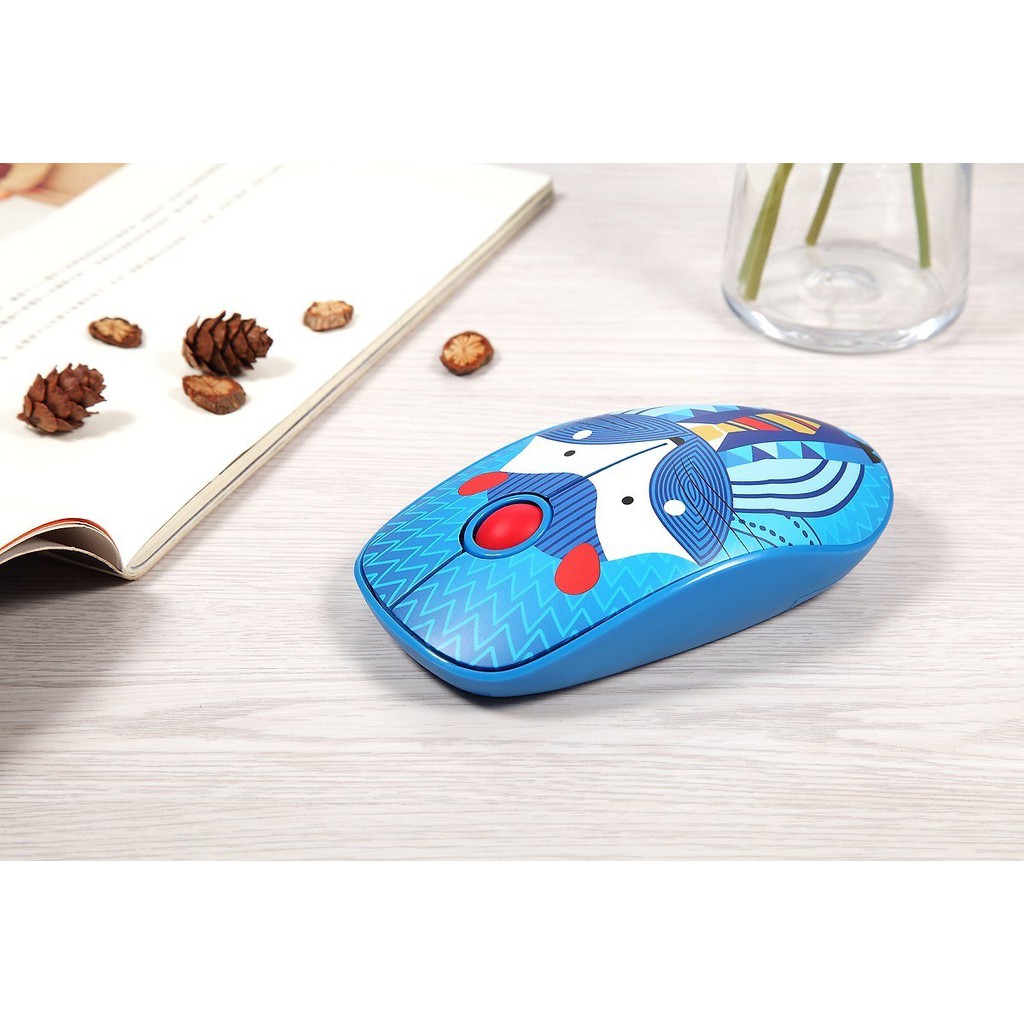 Chuột không dây Wireless FD V8 thiết kế độc đáo, màu sắc sinh động, pin dùng đến 12 tháng