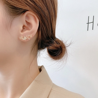 Asymmetric hollow butterfly earrings