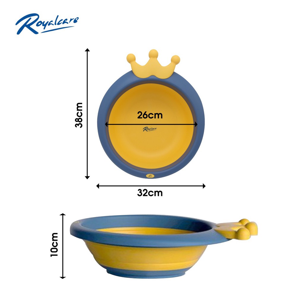 [Mã FMCGMALL - 8% đơn 250K] Chậu rửa mặt cho bé hình vương miện Royalcare 8924