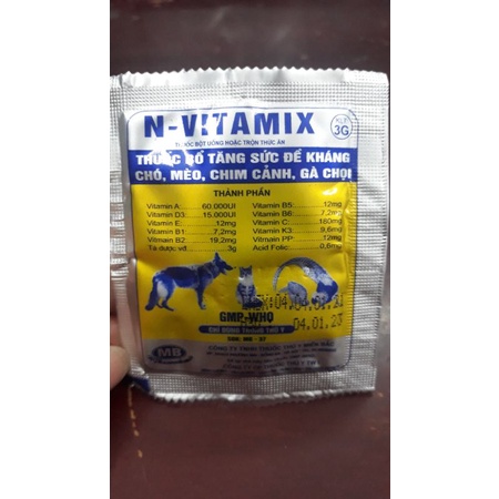 Cặp men tiêu hóa + thuốc bổ cho chó, mèo, gà cảnh