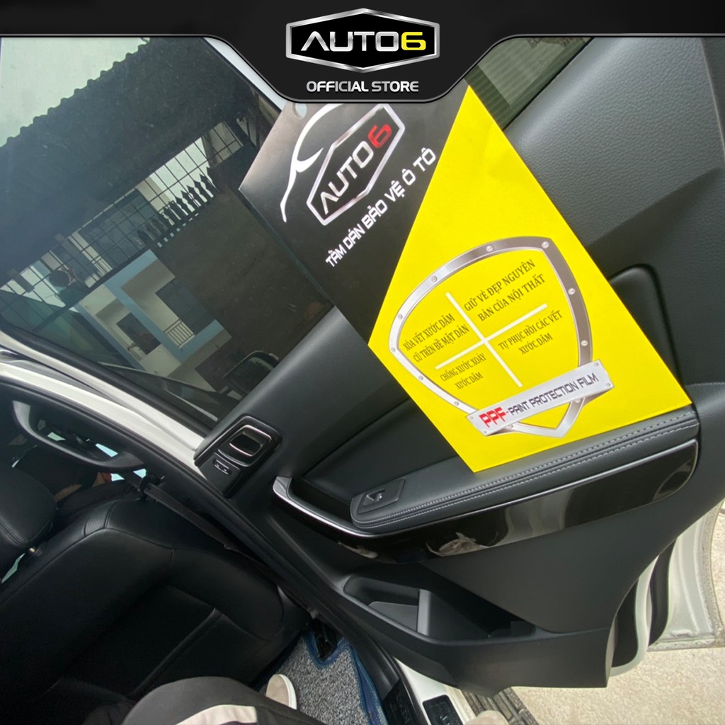 Bộ 4 chi tiết Film PPF trong suốt dán xe FORD EVEREST 2016-2021 chống xước bảo vệ nội thất ô tô - AUTO6