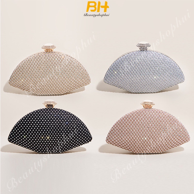 Ví Cầm Tay Đính Đá Lấp Lánh Thiết Kế Mới Cao Cấp Thời Trang